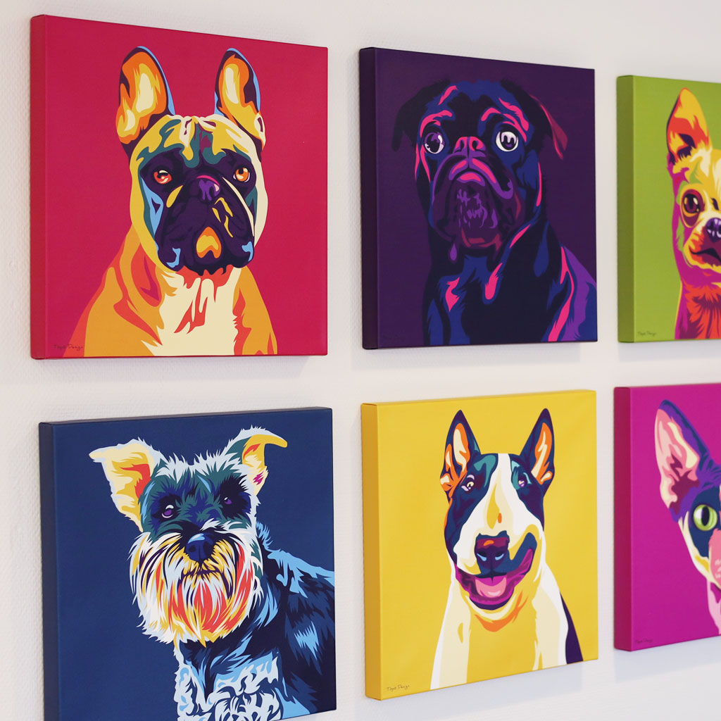 Koira Canvas-taulut, Pop Art