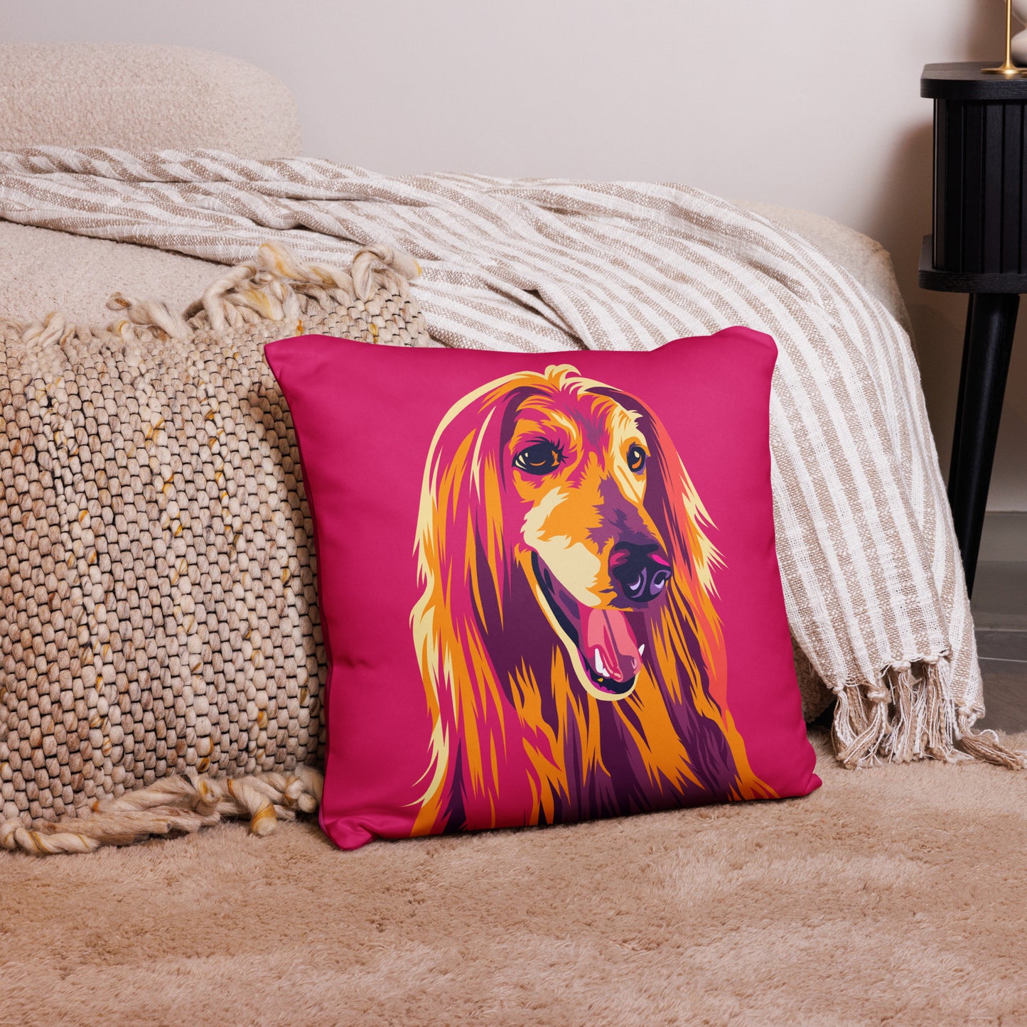Afgaaninvinttikoira Koristetyynynpäällinen, Pop Art