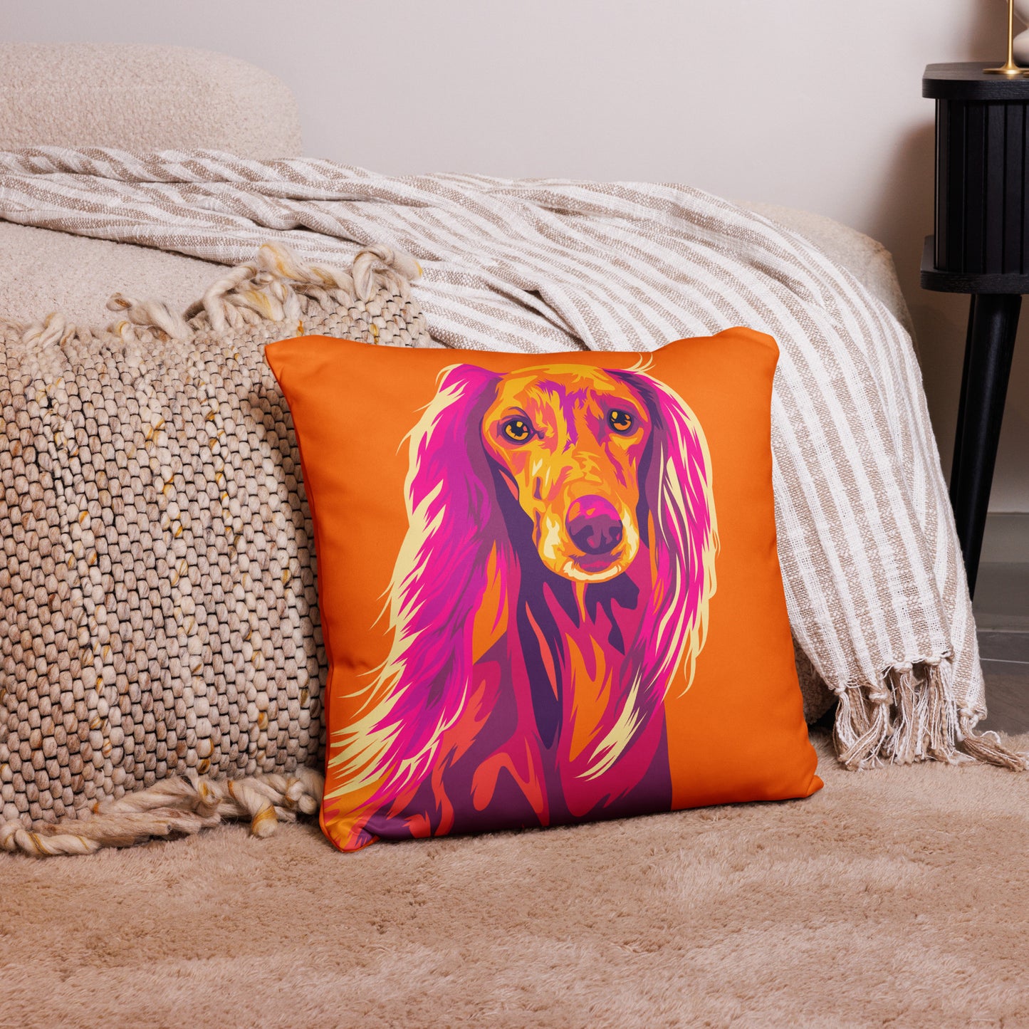 Saluki Koristetyynynpäällinen, Pop Art