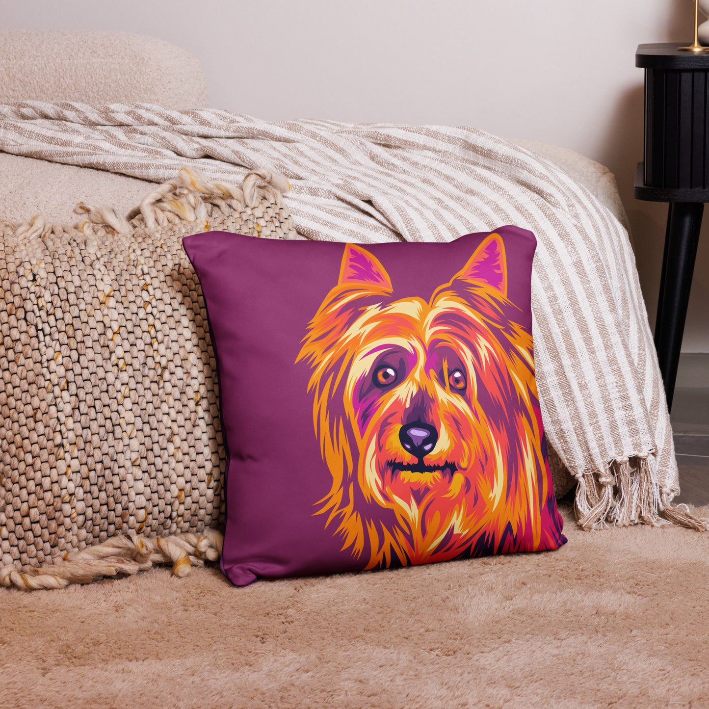 Silkkiterrieri Koristetyynynpäällinen, Pop Art
