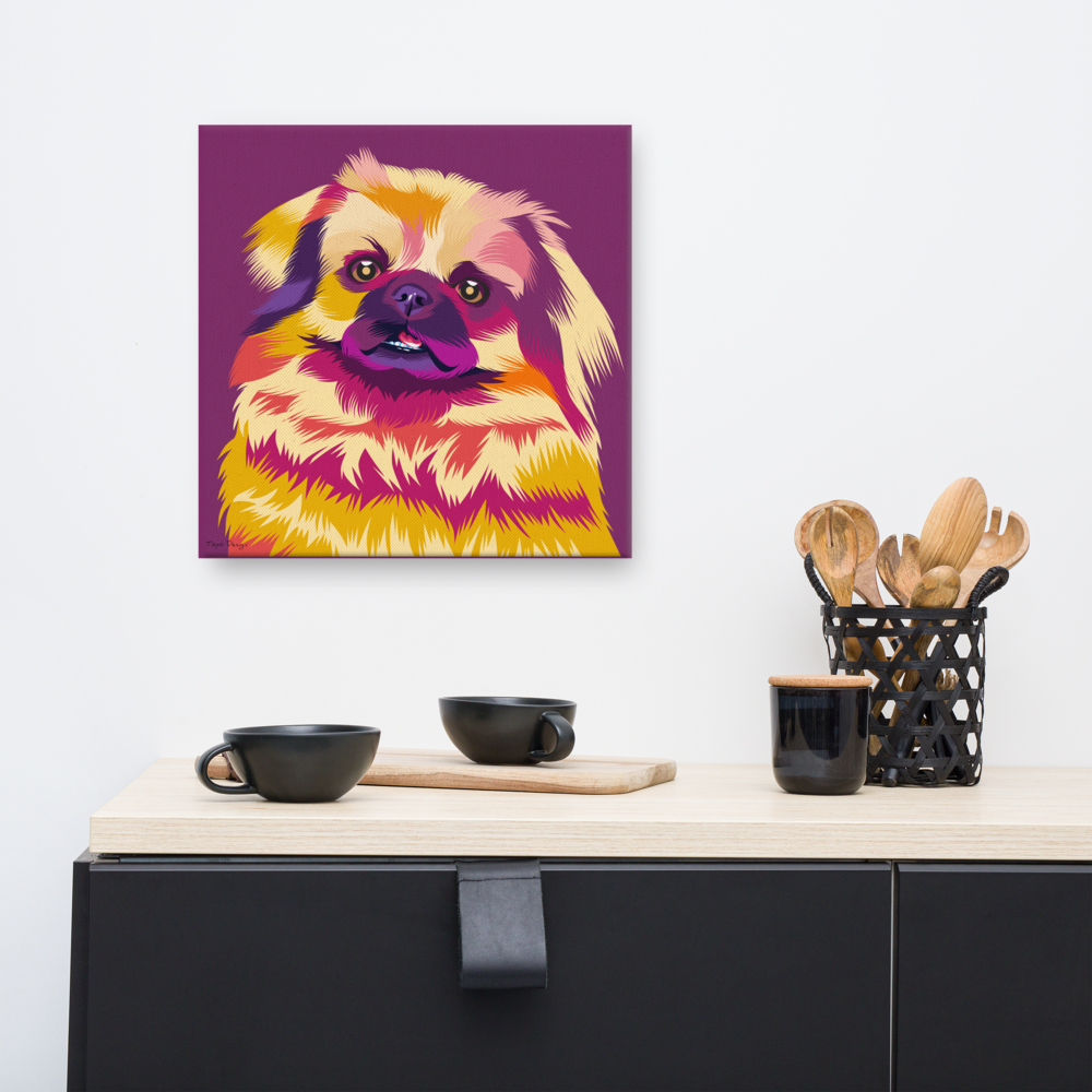 Tiibetinspanieli Canvas-taulu, Pop Art