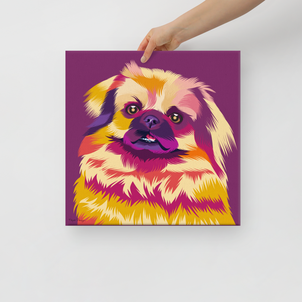 Tiibetinspanieli Canvas-taulu, Pop Art