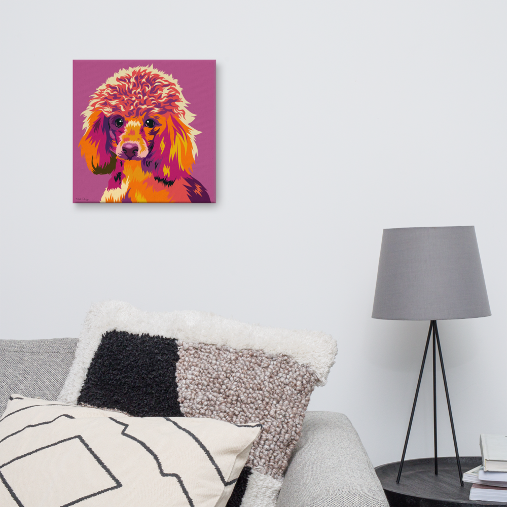 Villakoira Canvas-taulu, Pop Art