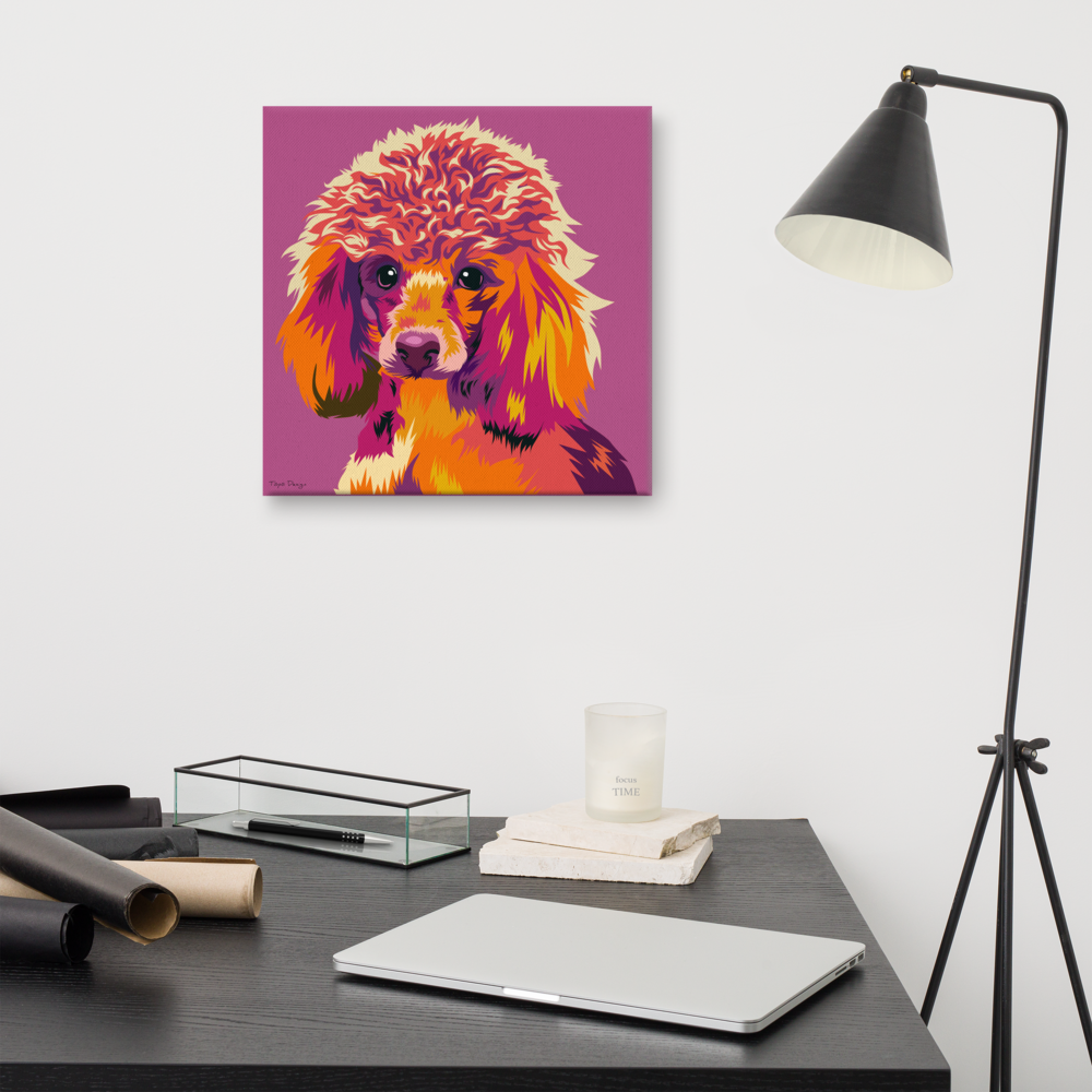 Villakoira Canvas-taulu, Pop Art