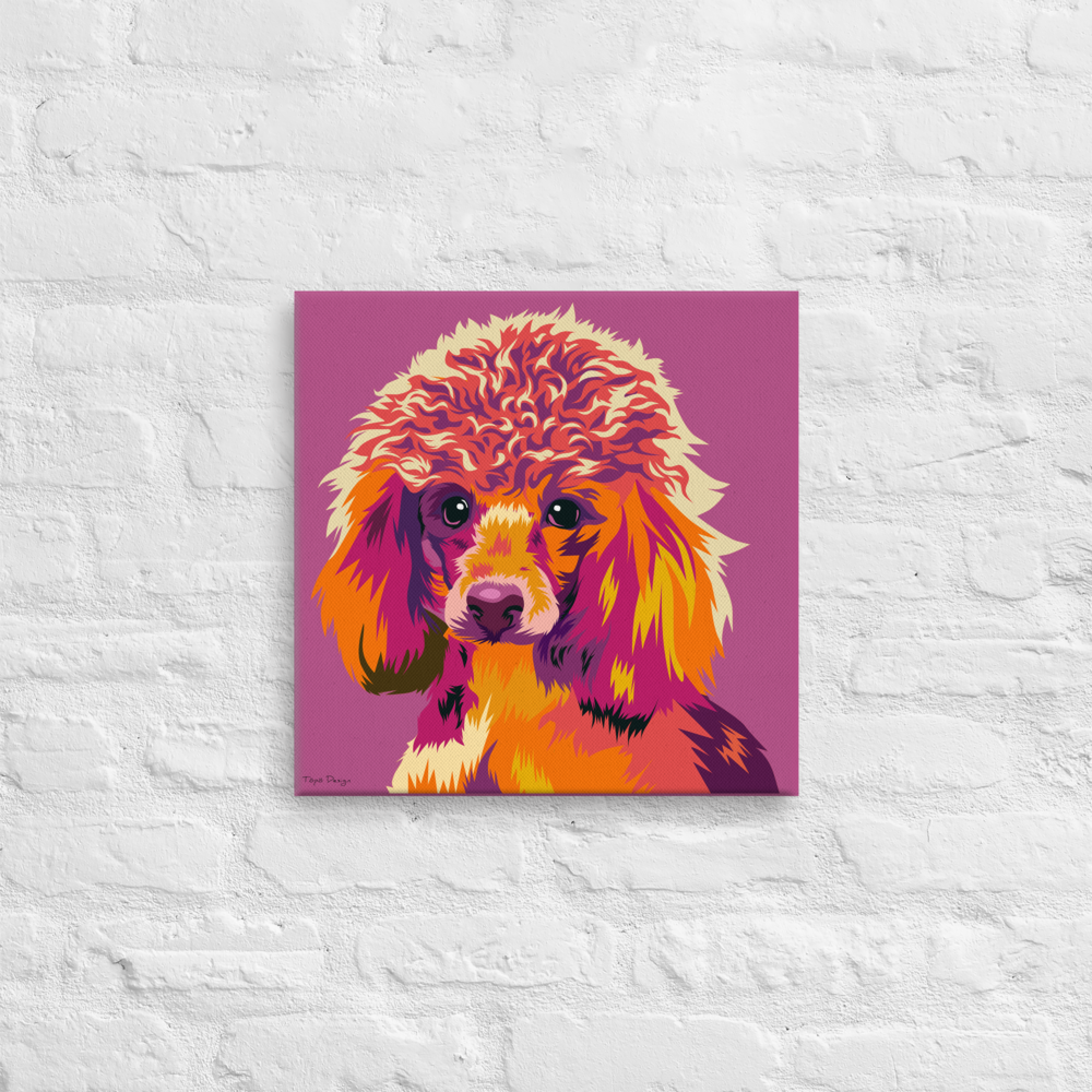 Villakoira Canvas-taulu, Pop Art