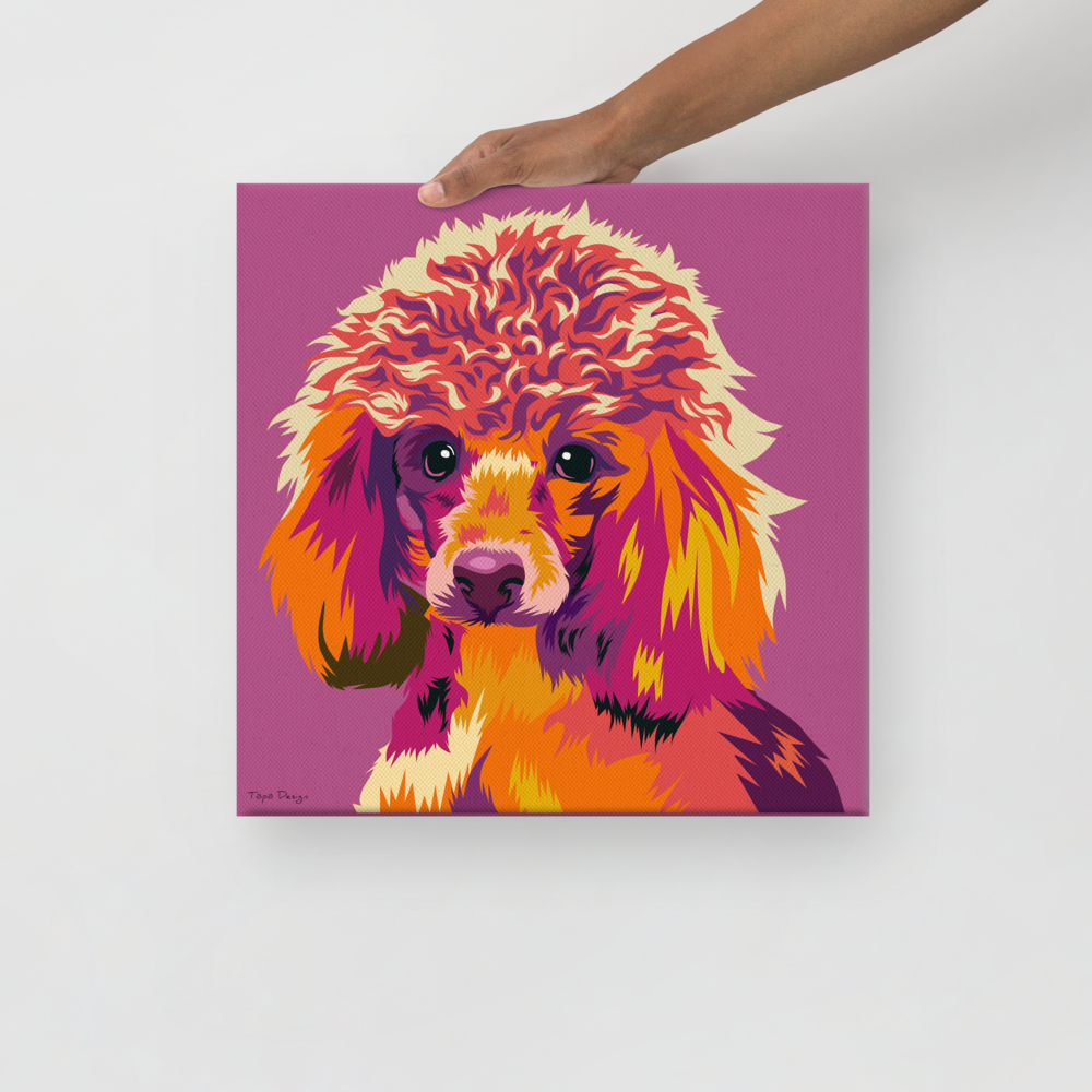 Villakoira Canvas-taulu, Pop Art