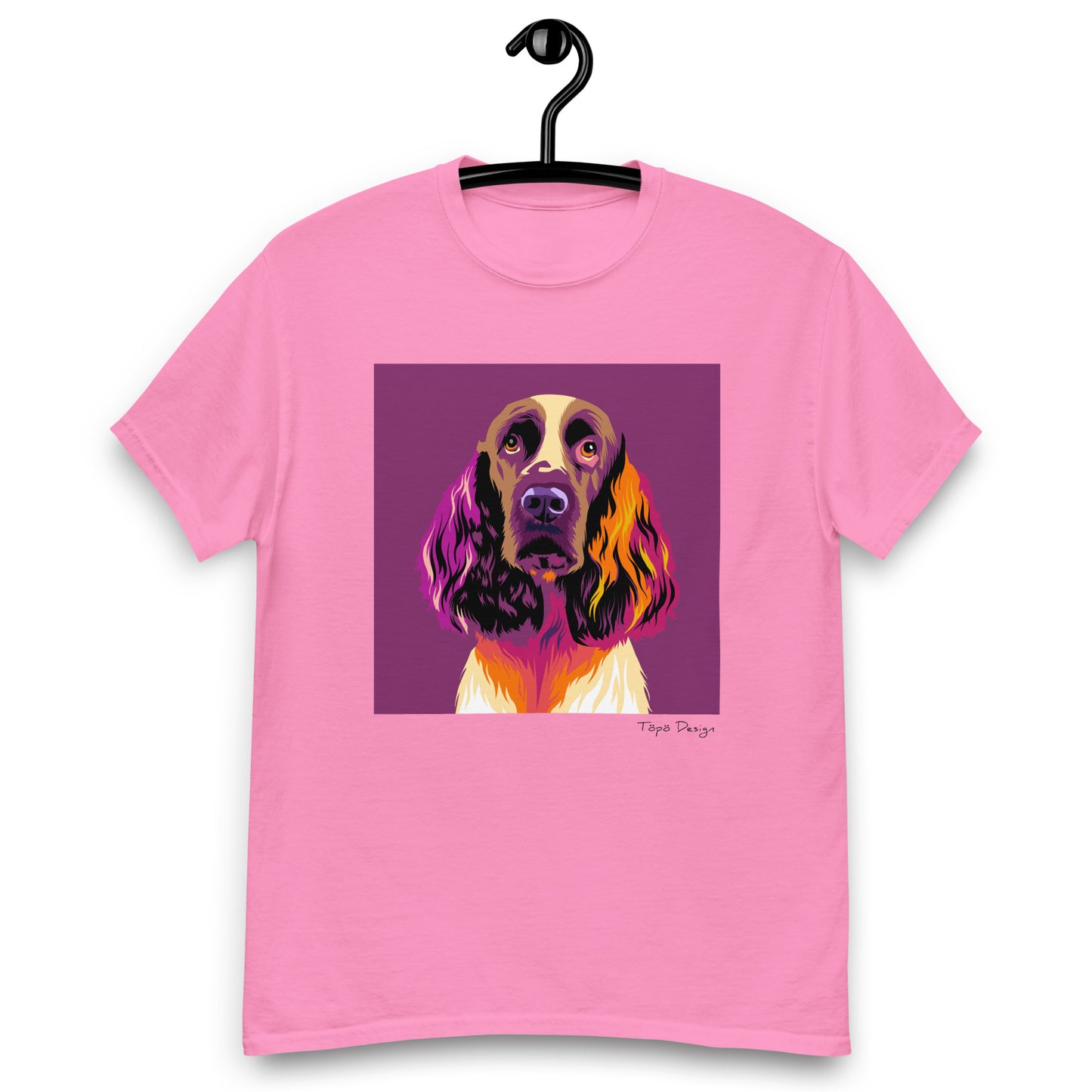 Englanninspringerspanieli T-paita, Pop Art