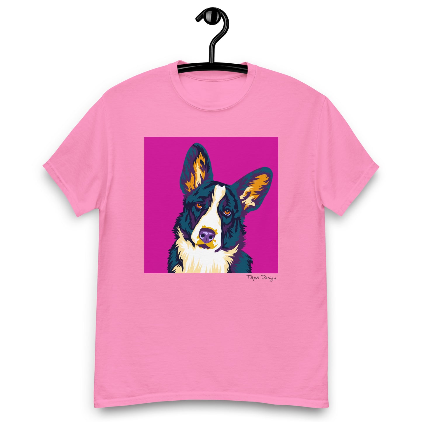Welsh corgi cardigan T-paita, Pop Art