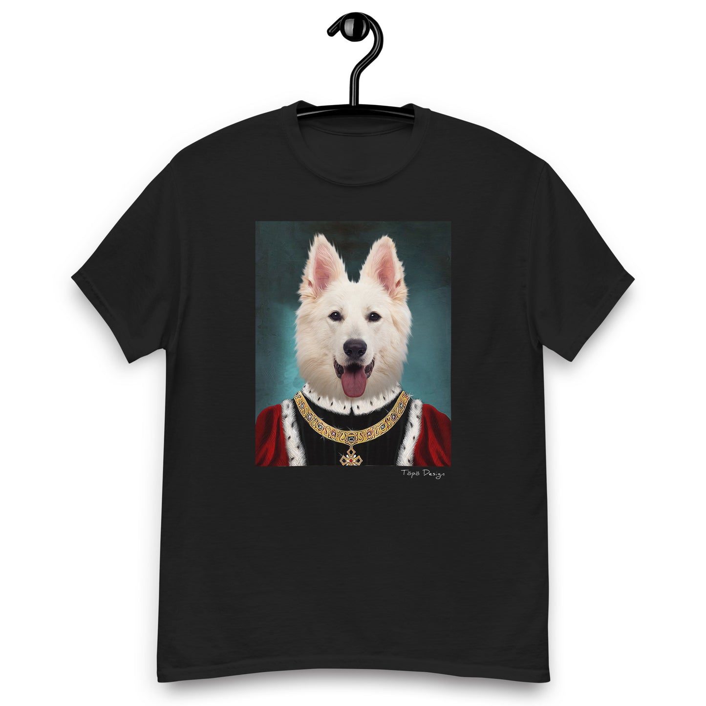Valkoinenpaimenkoira T-paita, The King