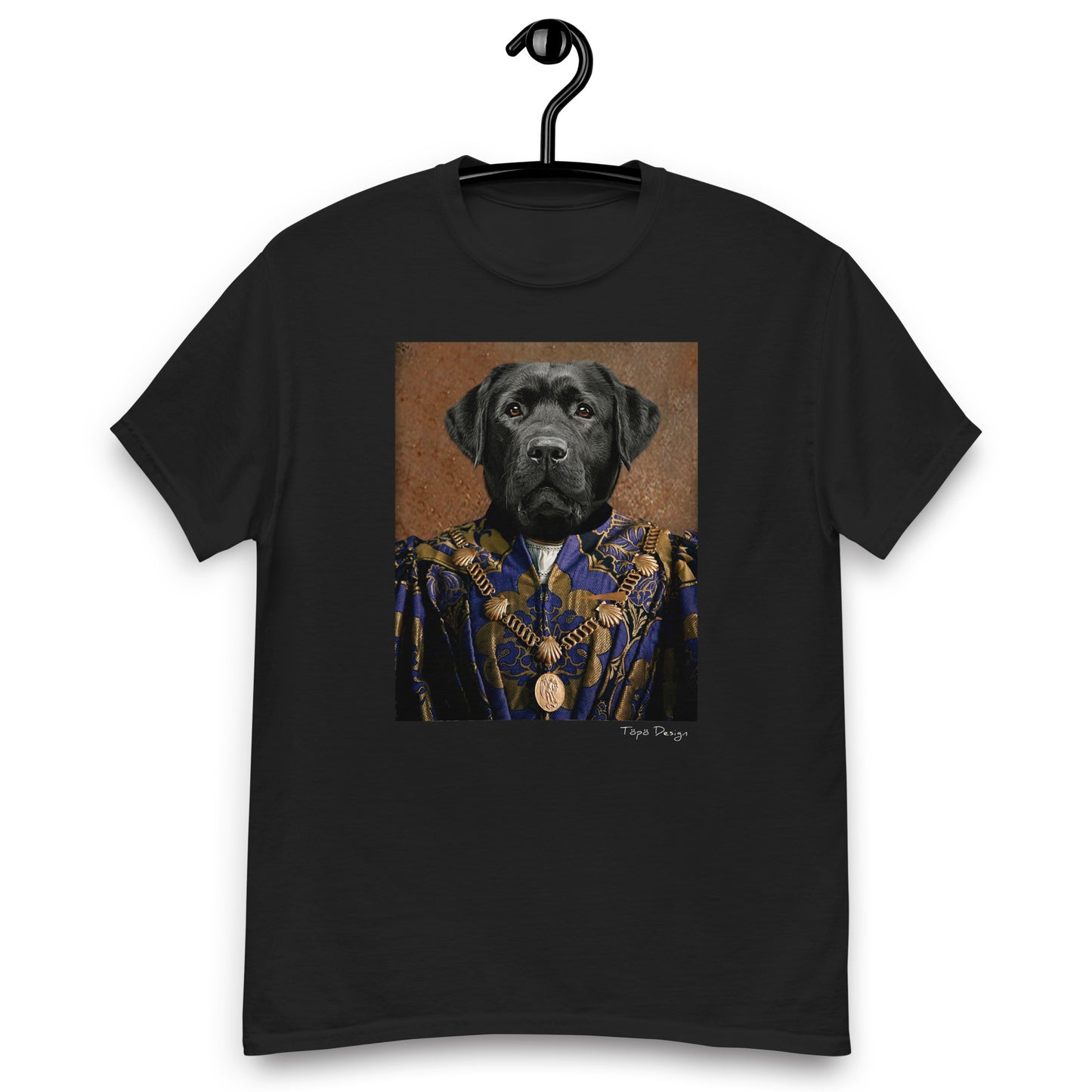 Musta labradorinnoutaja T-paita, The King