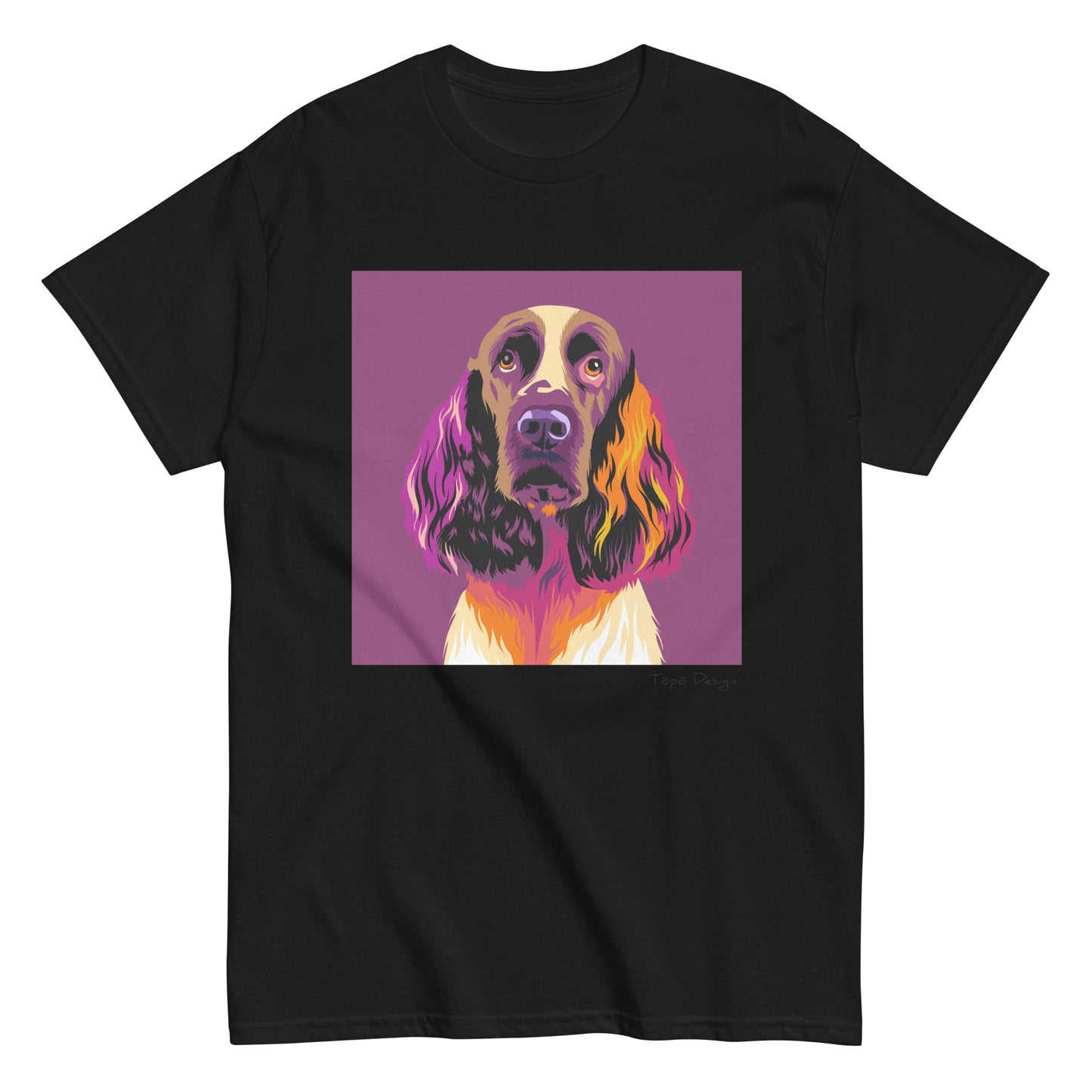 Englanninspringerspanieli T-paita, Pop Art