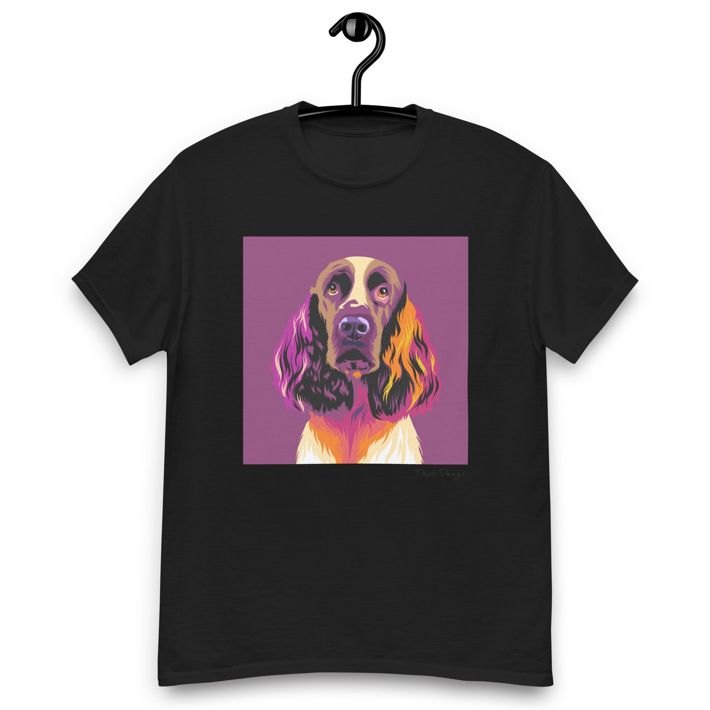 Englanninspringerspanieli T-paita, Pop Art