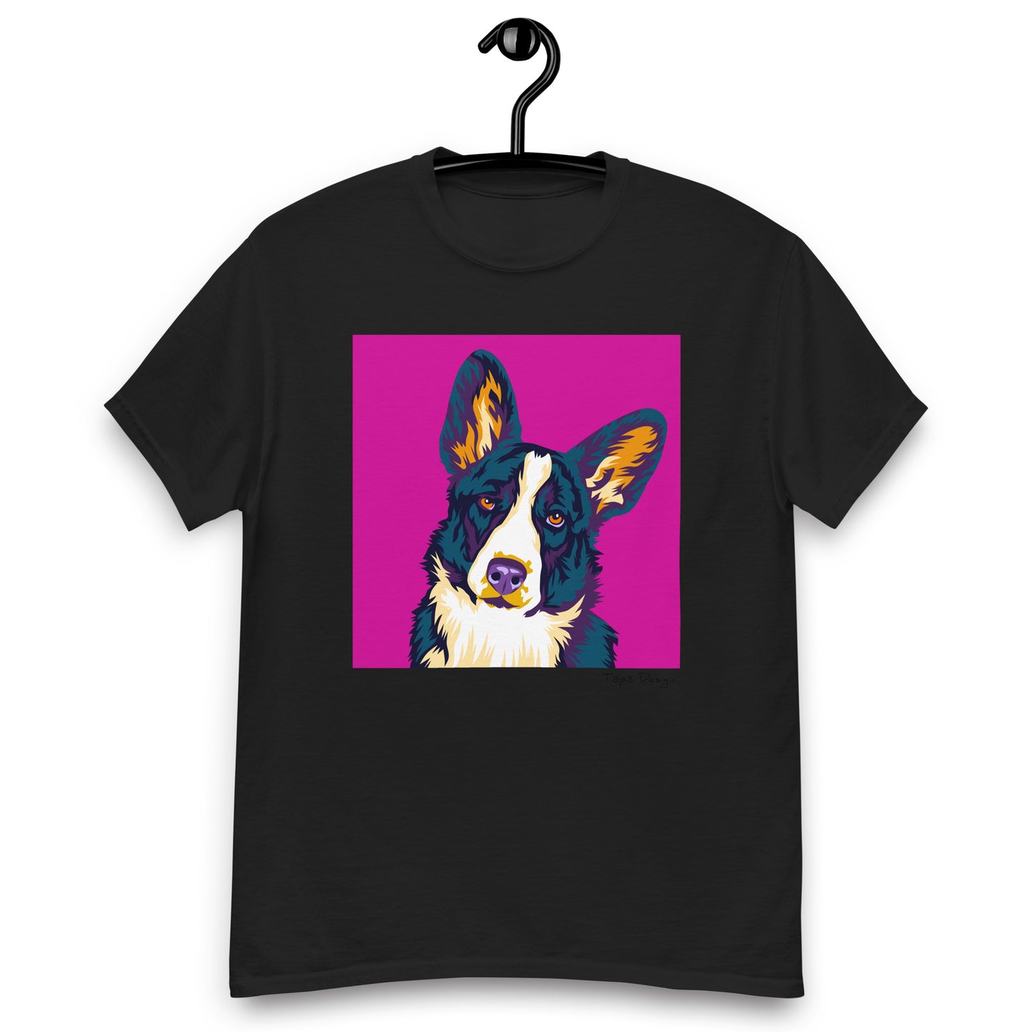 Welsh corgi cardigan T-paita, Pop Art
