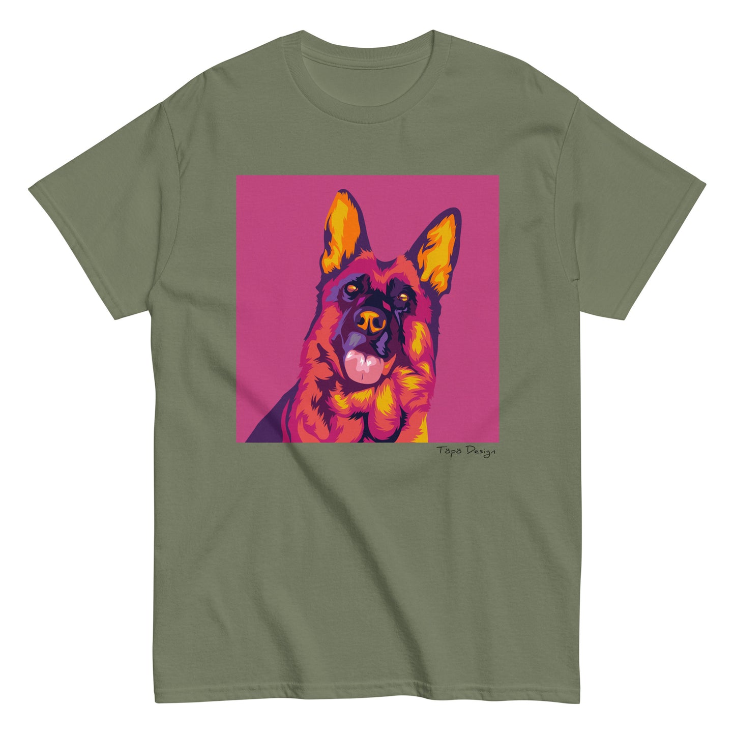 Saksanpaimenkoira T-paita, Pop Art