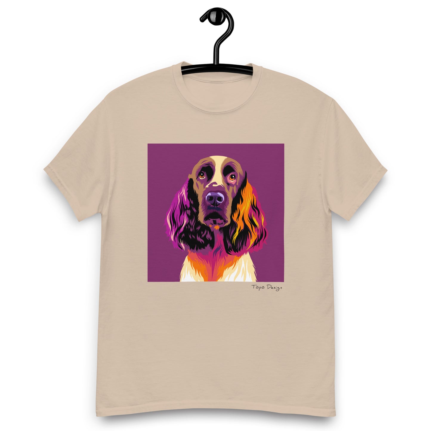 Englanninspringerspanieli T-paita, Pop Art