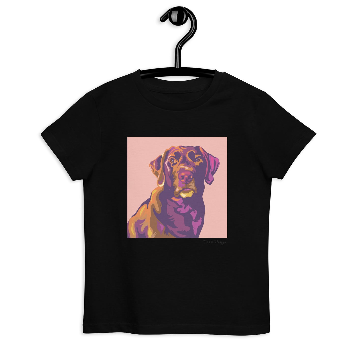 Labradorinnoutaja lasten T-paita, Pop Art