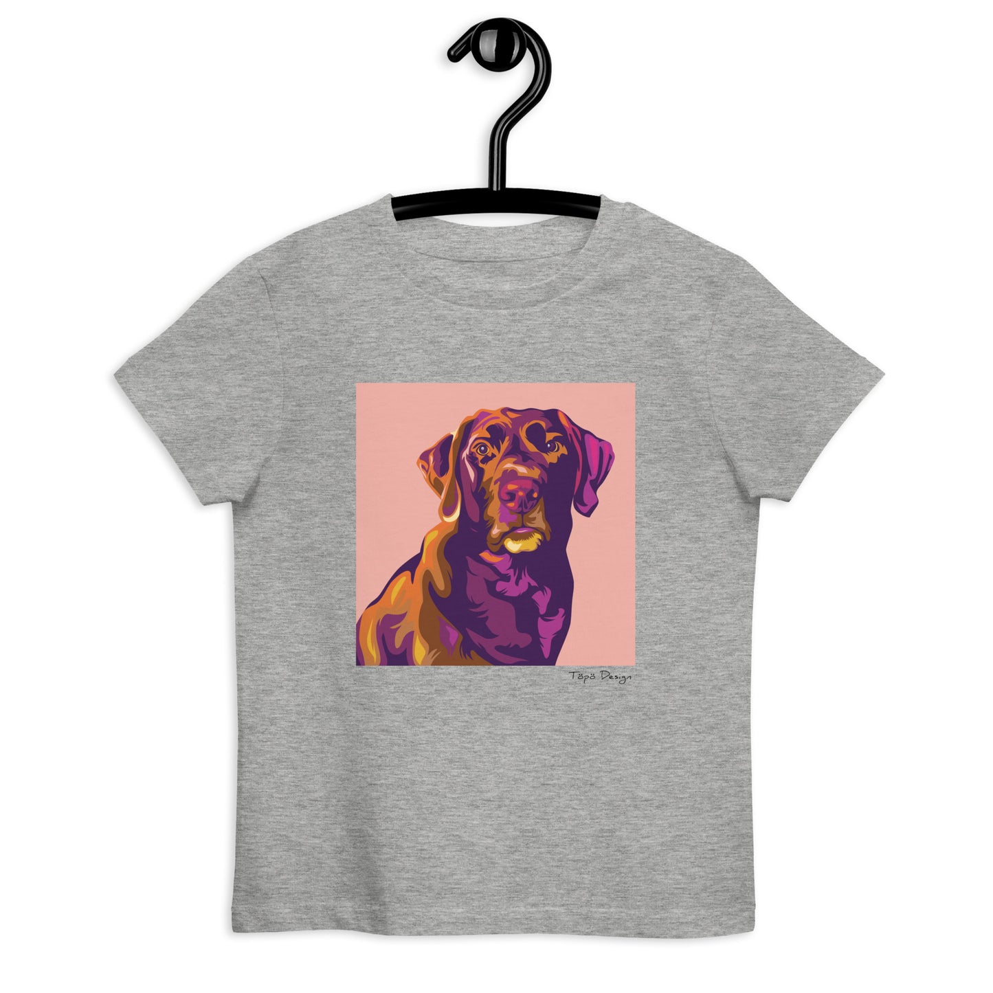 Labradorinnoutaja lasten T-paita, Pop Art
