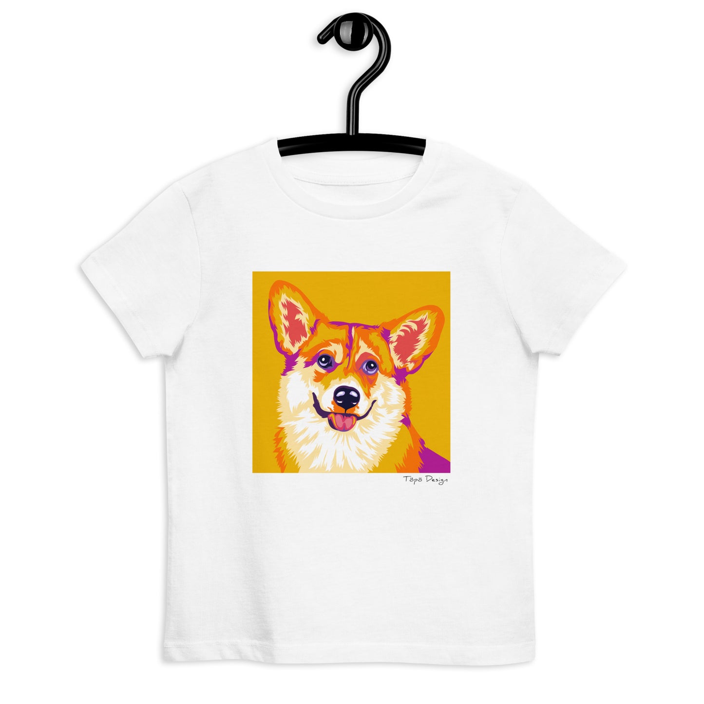 Welsh corgi pembroke lasten T-paita, Pop Art