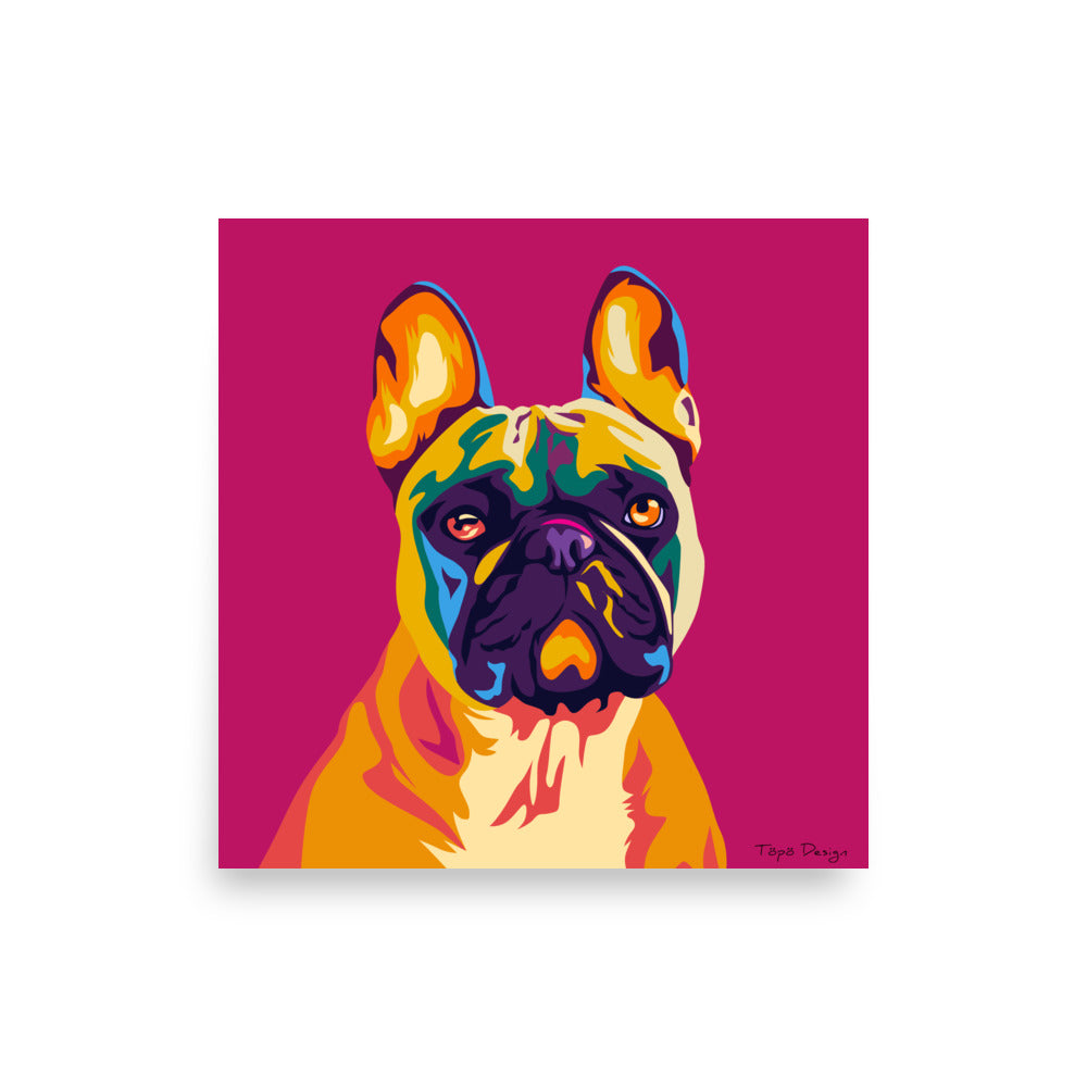 Ranskanbulldoggi Juliste, Pop Art
