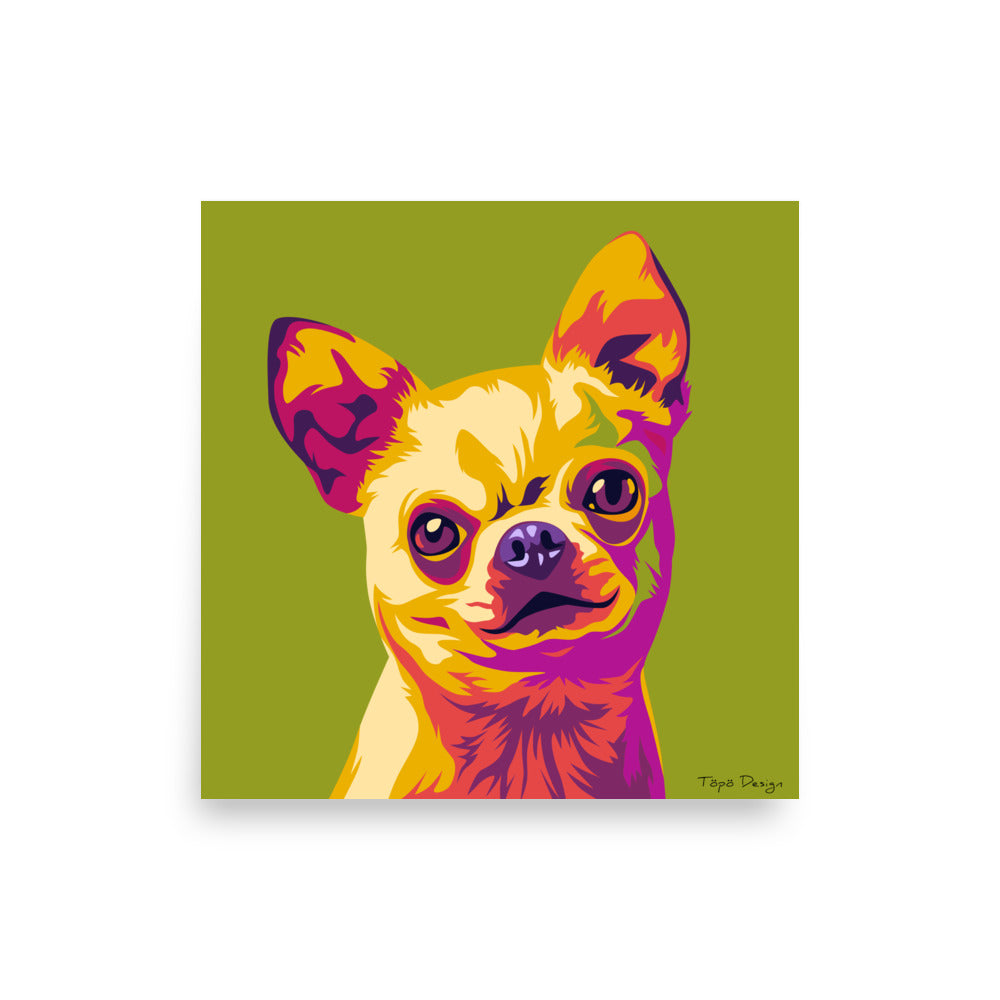 Chihuahua Juliste, Pop Art