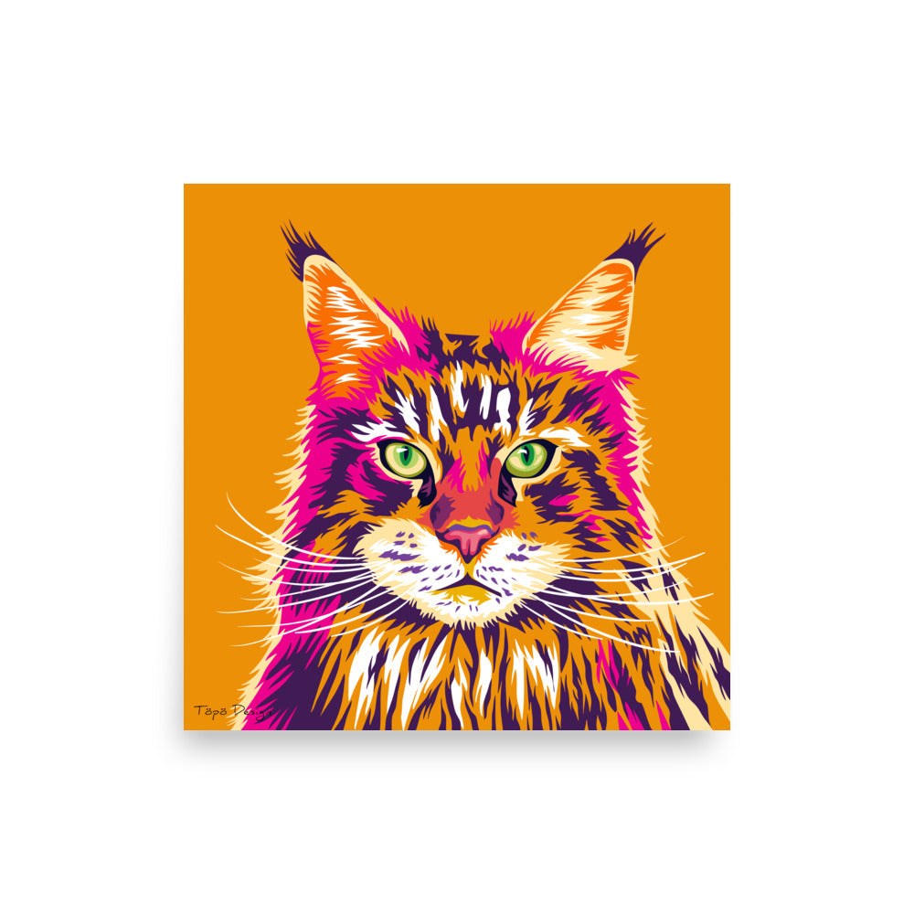 Maine Coon kissajuliste, Pop Art