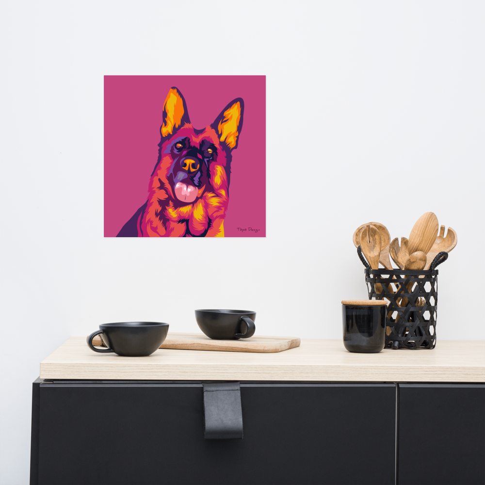 Saksanpaimenkoira Juliste, Pop Art