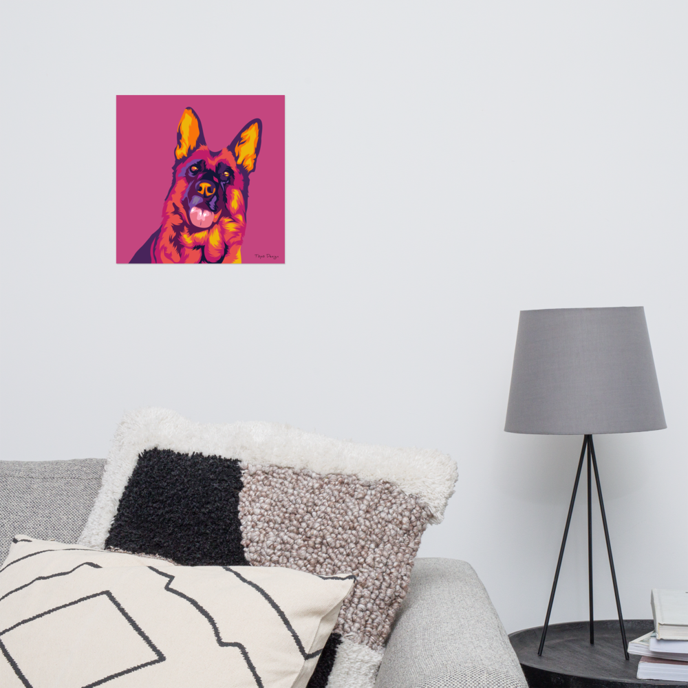 Saksanpaimenkoira Juliste, Pop Art