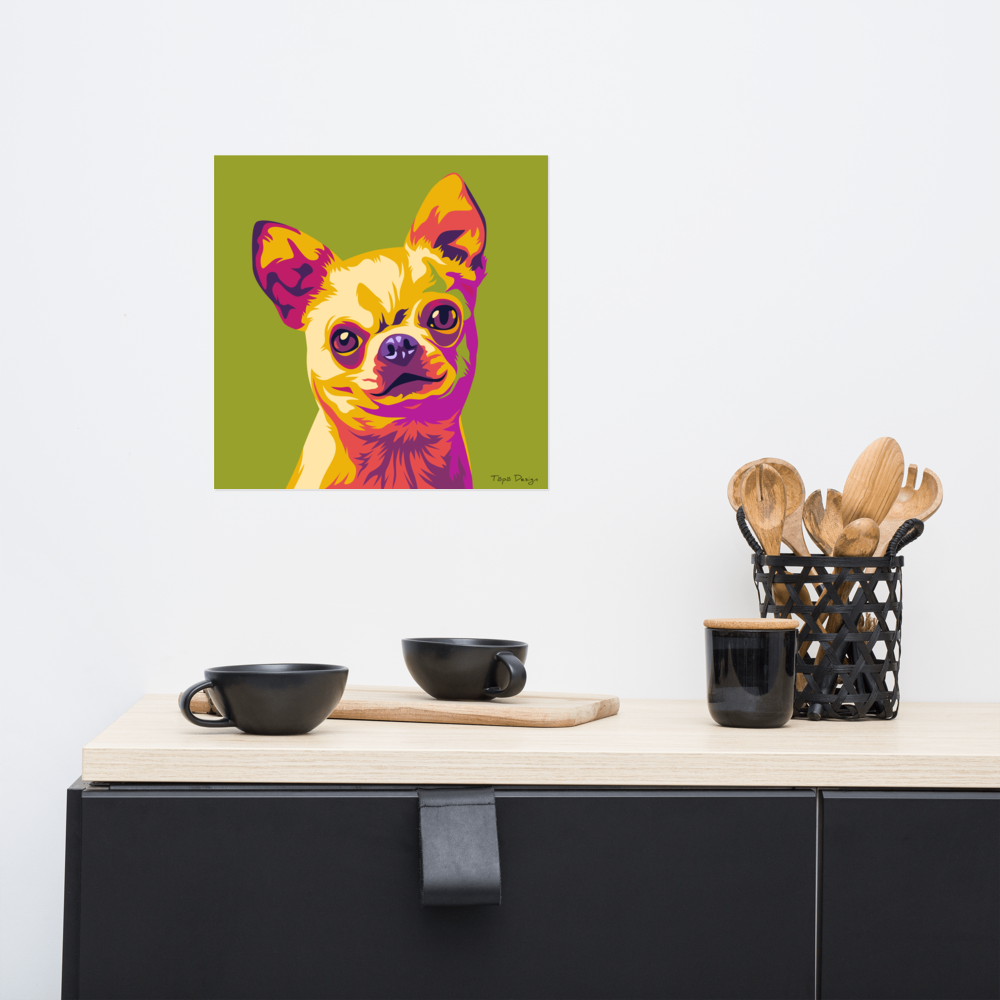 Chihuahua Juliste, Pop Art