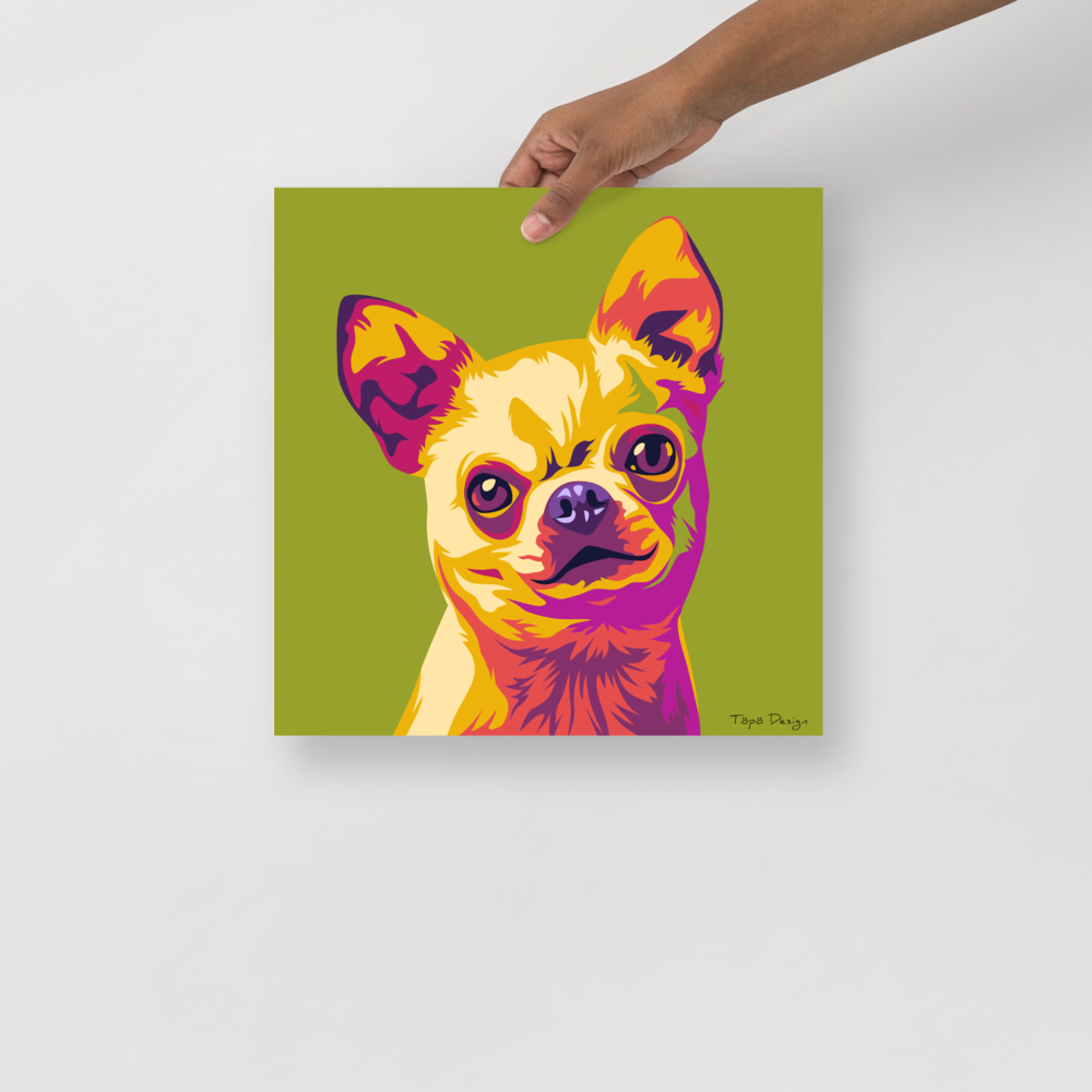 Chihuahua Juliste, Pop Art