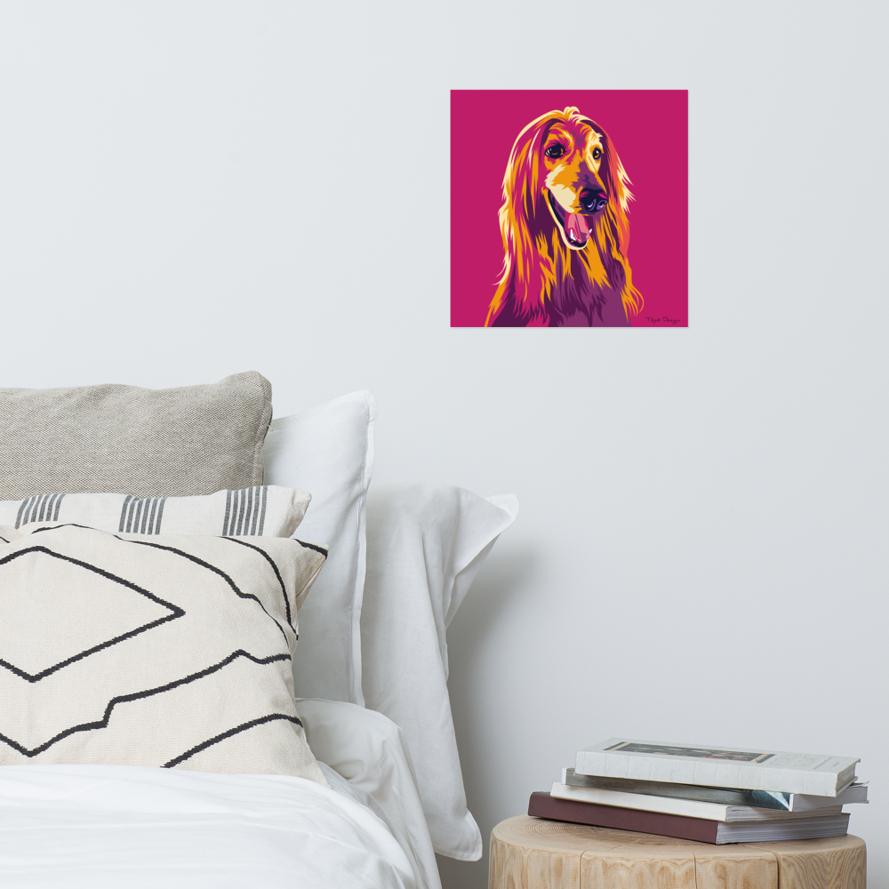 Afgaaninvinttikoira Juliste, Pop Art