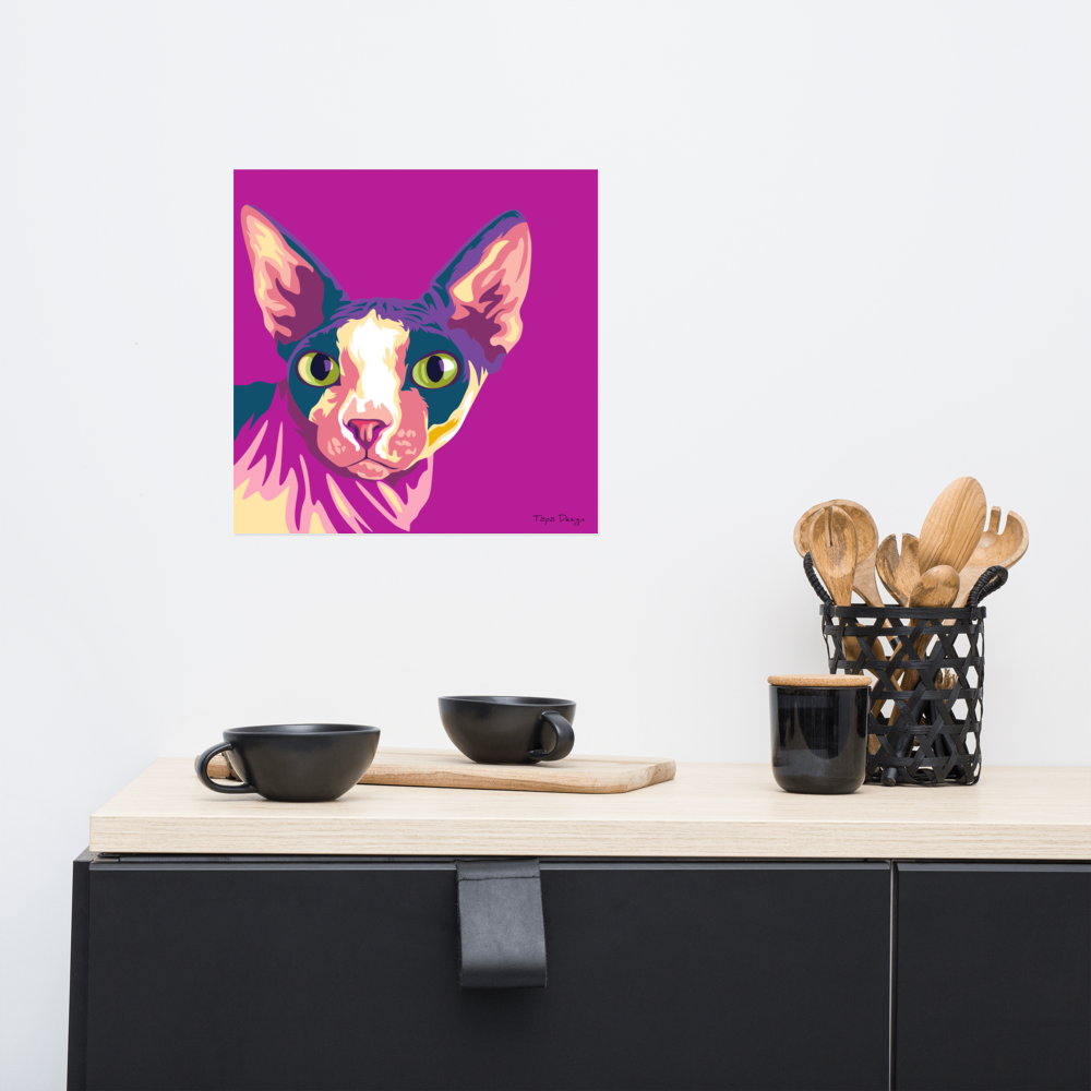 Sfinx kissa Juliste, Pop Art