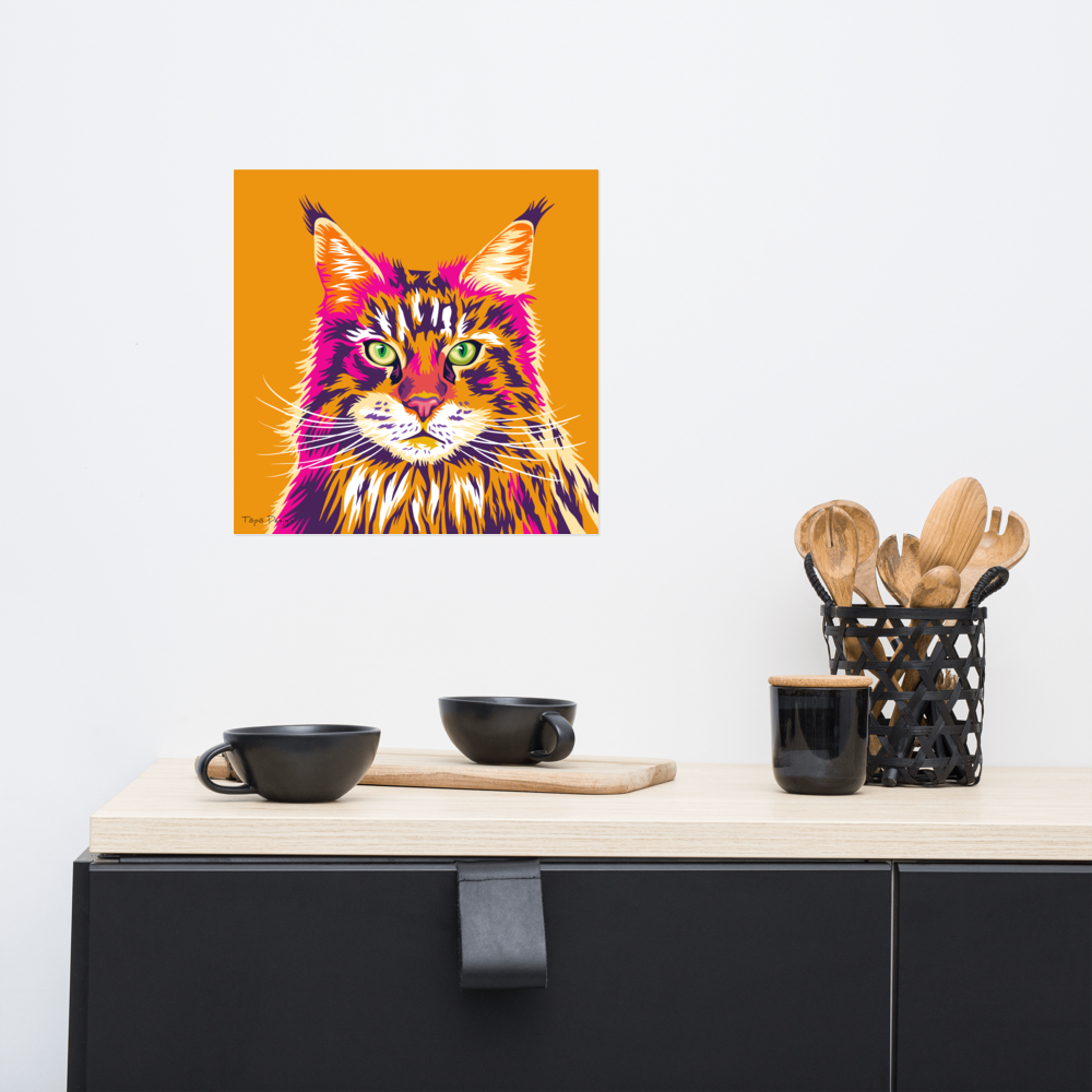 Maine Coon kissajuliste, Pop Art