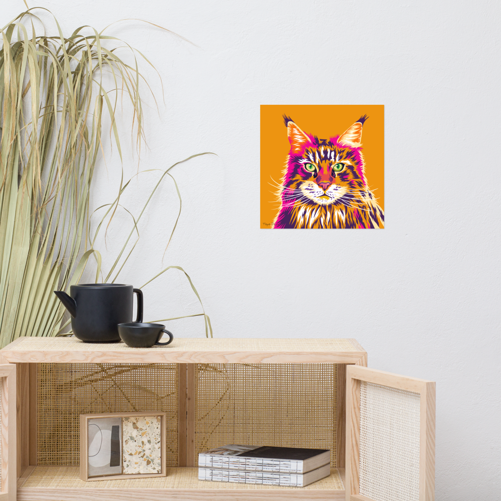Maine Coon kissajuliste, Pop Art