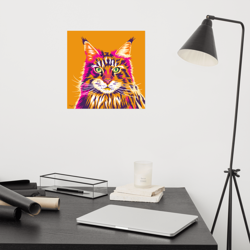 Maine Coon kissajuliste, Pop Art
