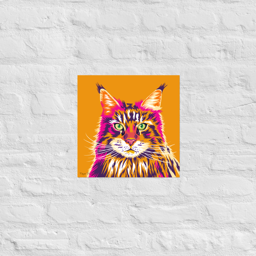 Maine Coon kissajuliste, Pop Art