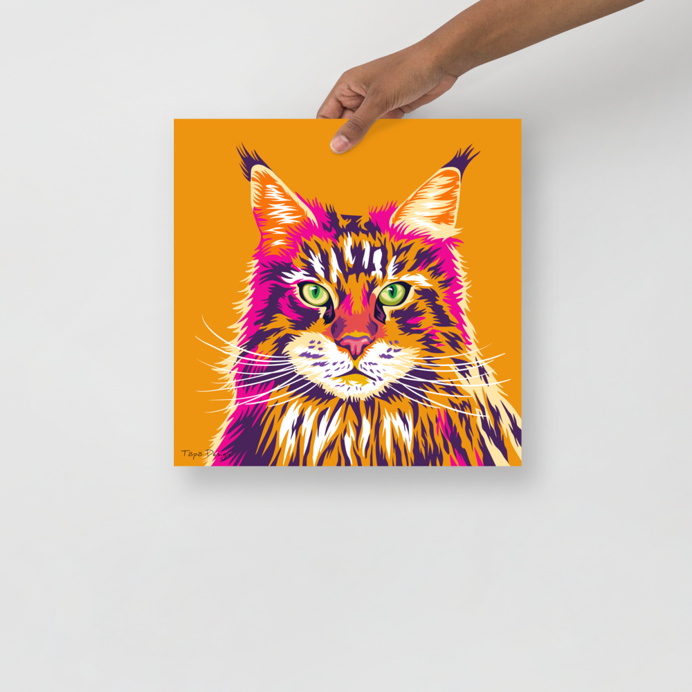 Maine Coon kissajuliste, Pop Art