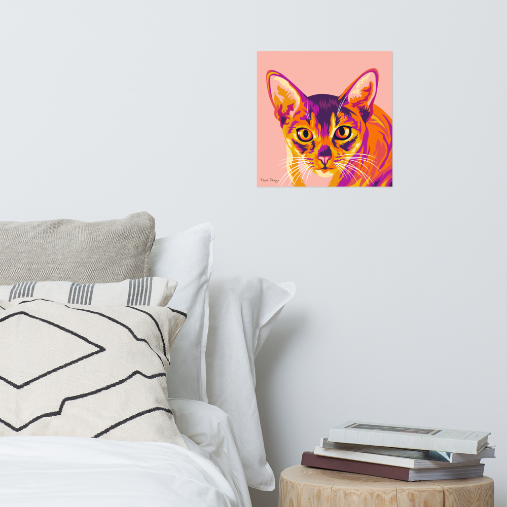 Abessinialainen kissa Juliste, Pop Art