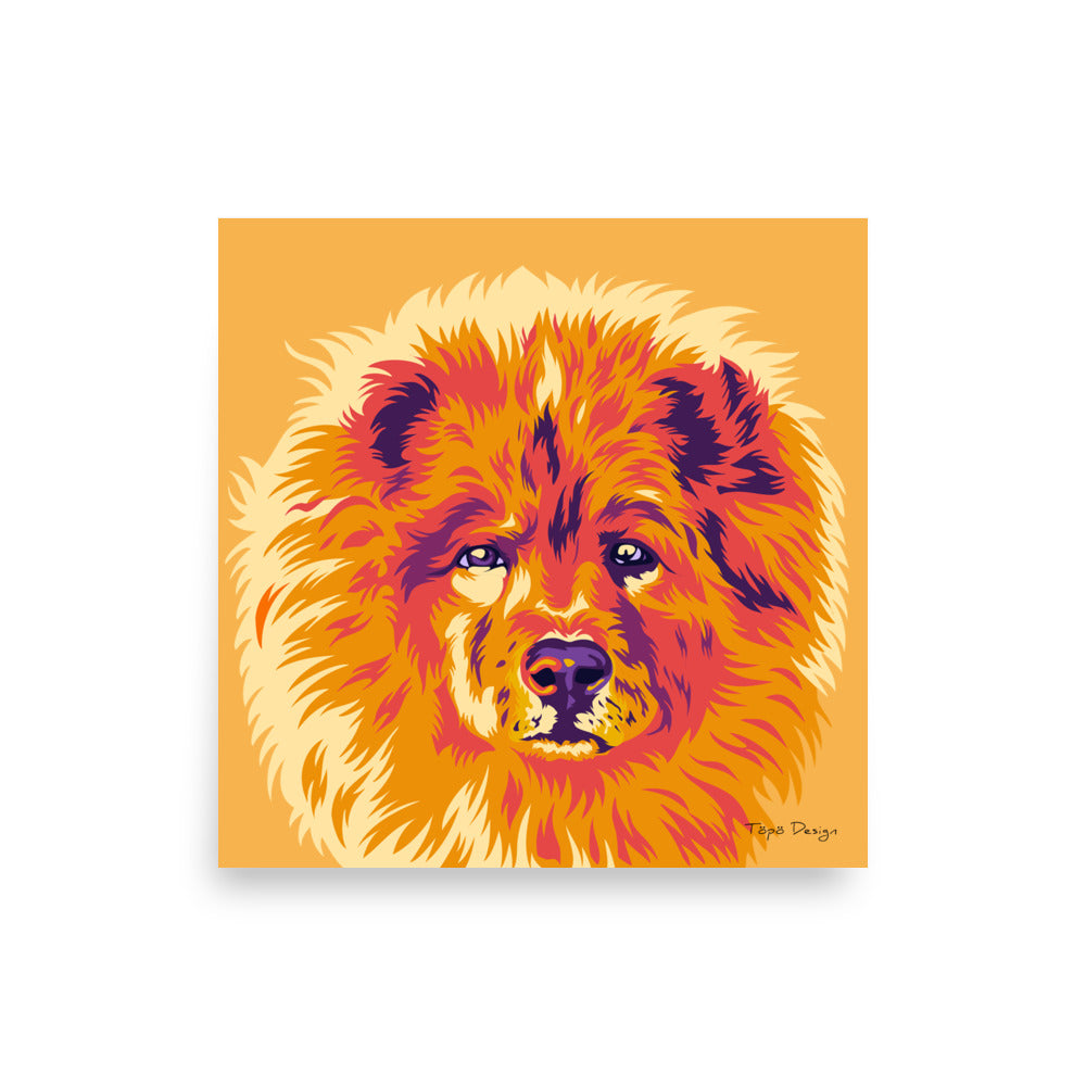 Chow chow Juliste, Pop Art
