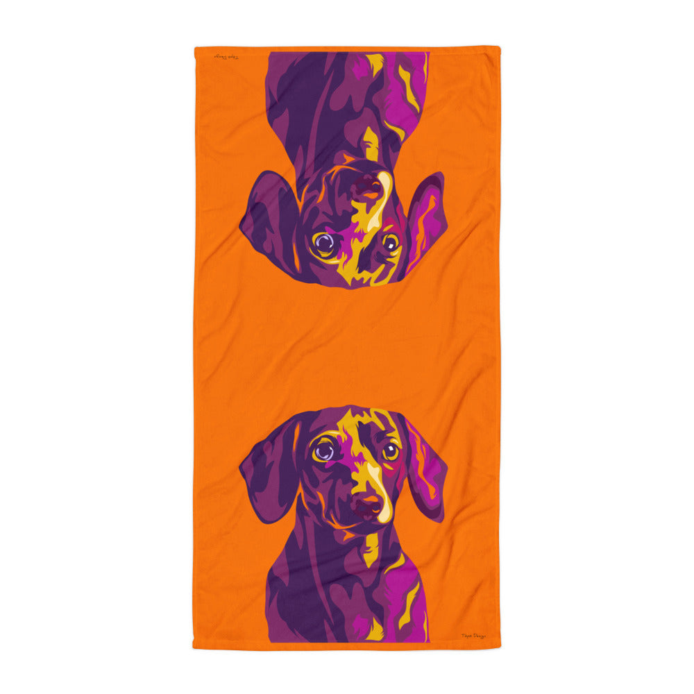 Mäyräkoira Kylpypyyhe, Pop Art
