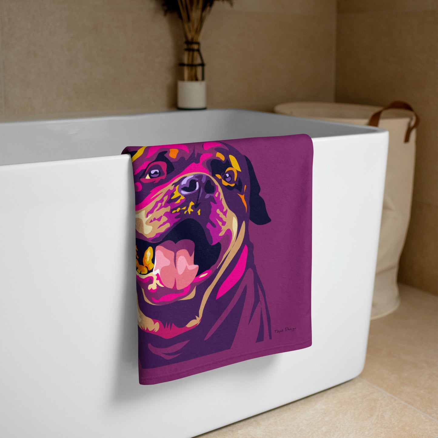 Rottweiler Kylpypyyhe, Pop Art