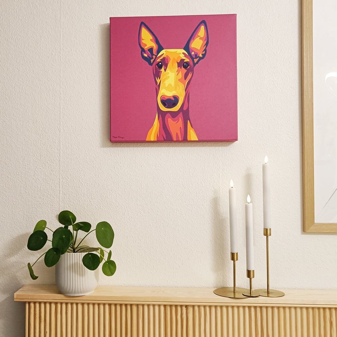 Faaraokoira Canvas-taulu, Pop Art