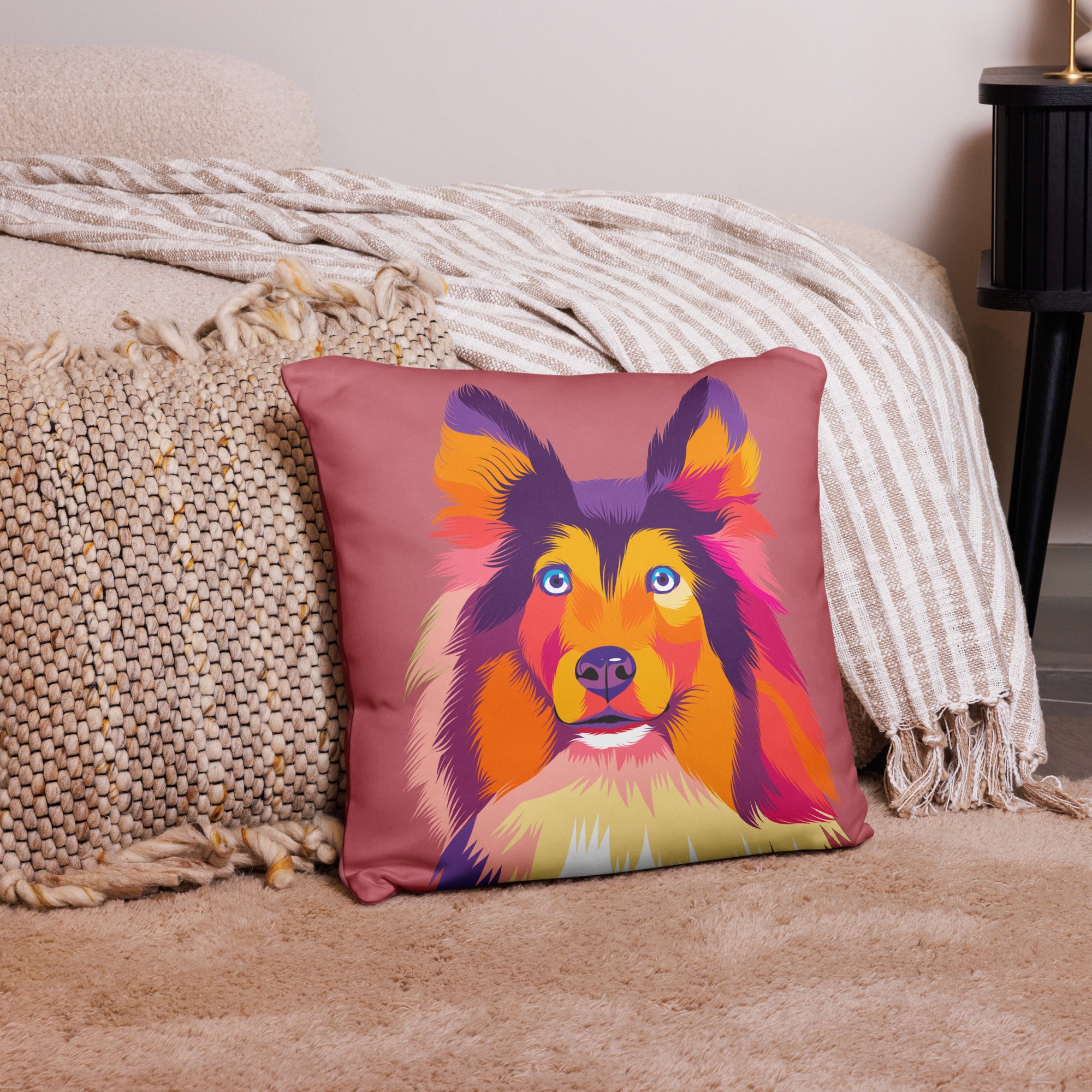 Shetlanninlammaskoira Koristetyynynpäällinen, Pop Art