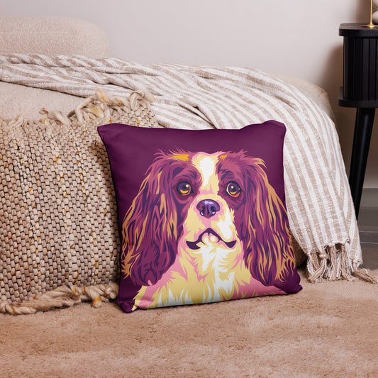 Cavalier kingcharlesinspanieli Koristetyynynpäällinen, Pop Art
