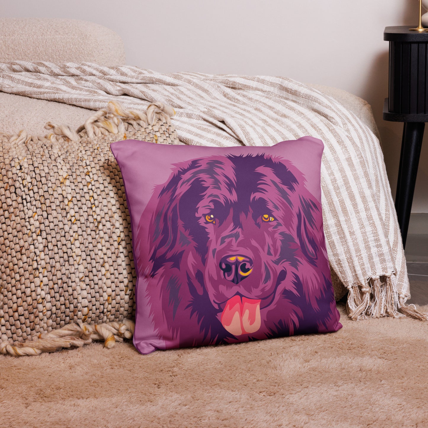 Newfoundlandinkoira Koristetyynynpäällinen, Pop Art