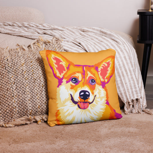 Welsh corgi pembroke Koristetyynynpäällinen, Pop Art