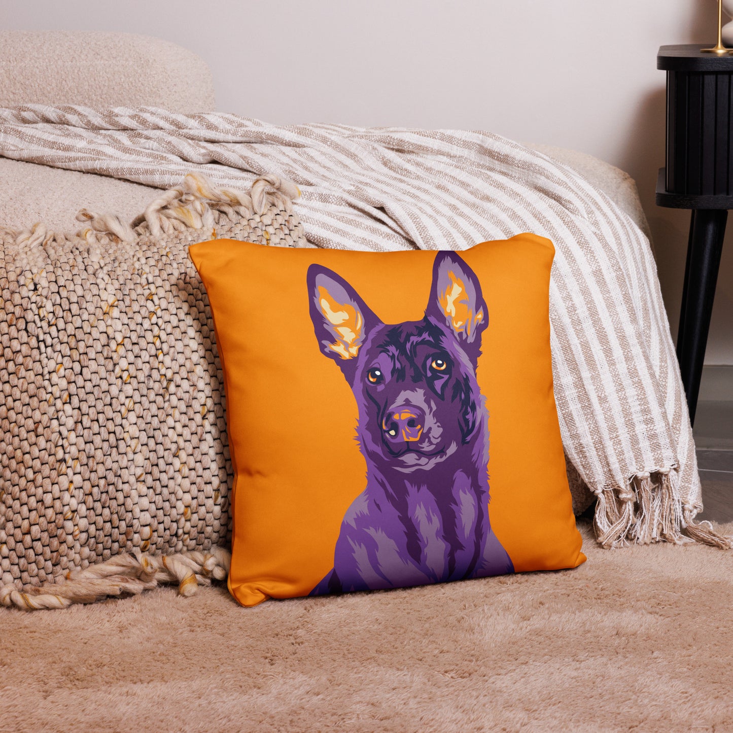 Belgianpaimenkoira malinois Koristetyynynpäällinen, Pop Art