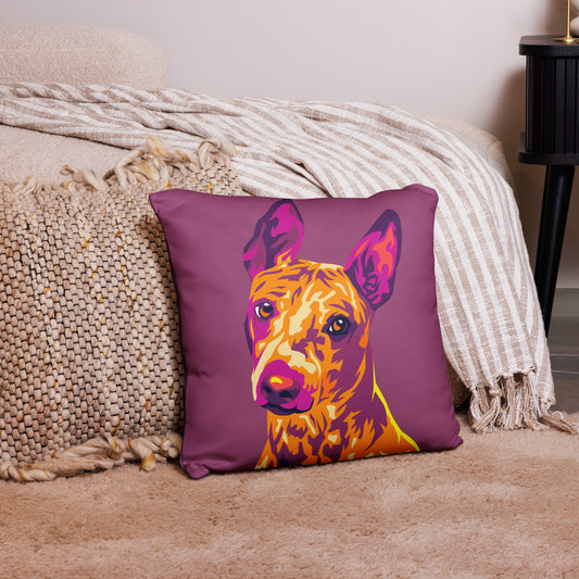 Amerikankarvatonterrieri Koristetyynynpäällinen, Pop Art