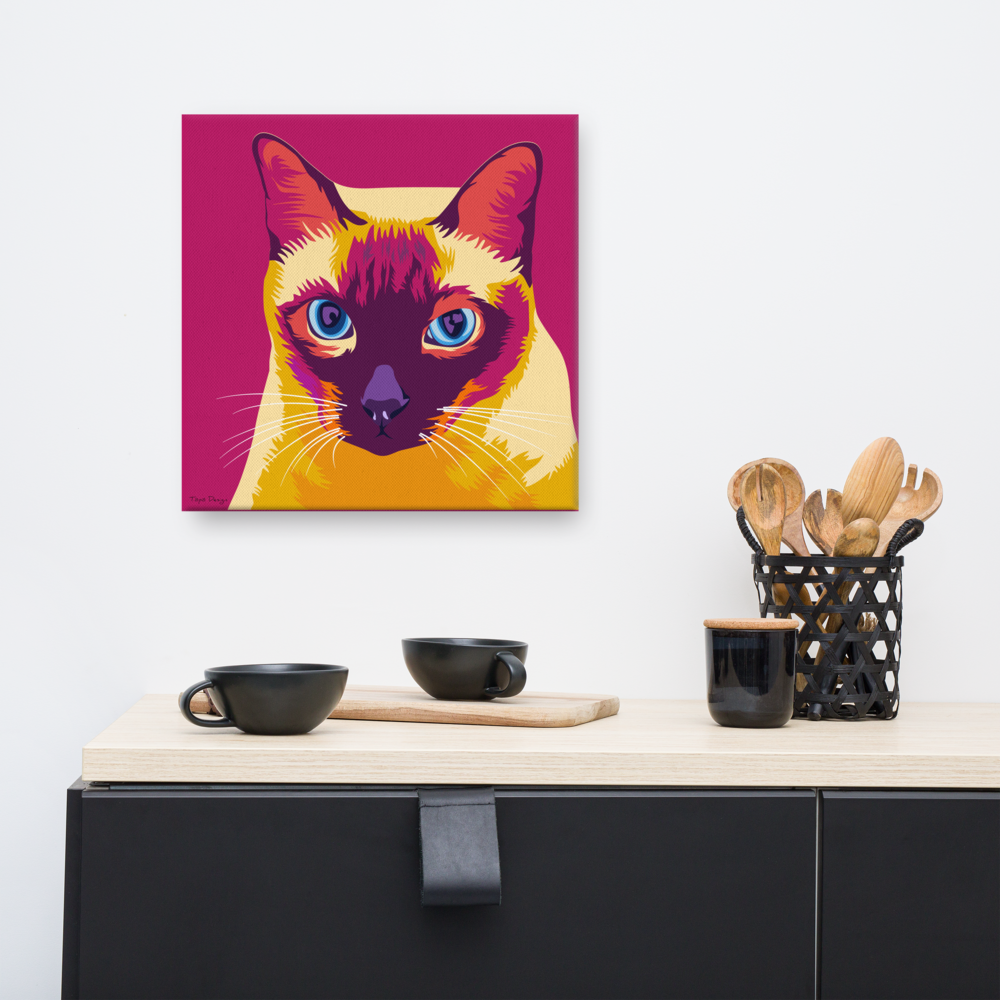 Siamilainen Canvas-taulu, Pop Art