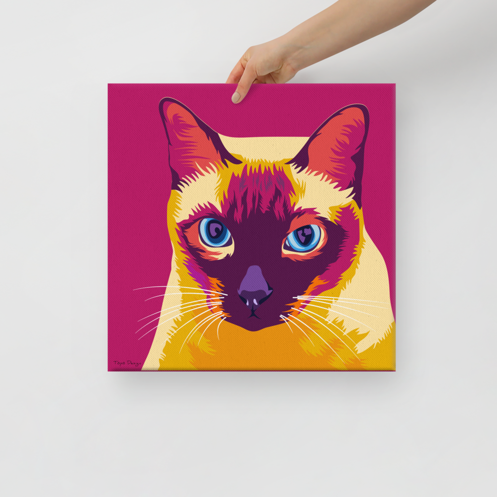 Siamilainen Canvas-taulu, Pop Art