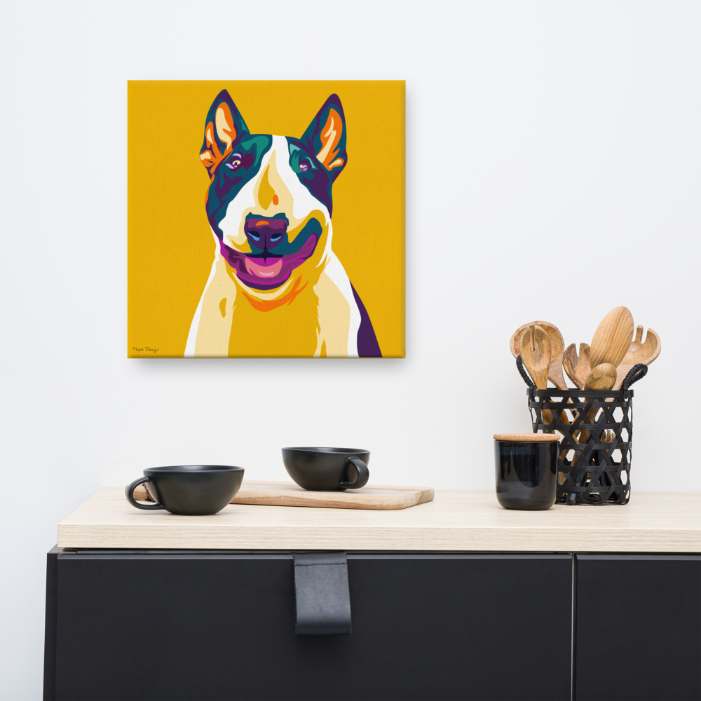 Bullterrieri Canvas-taulu, Pop Art